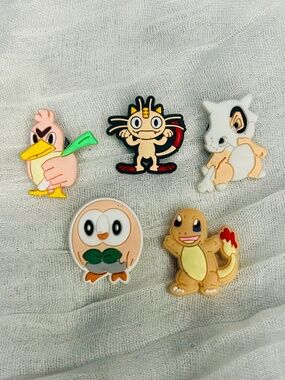 Pokemon Croc Charms, Jibbitz - Set #39